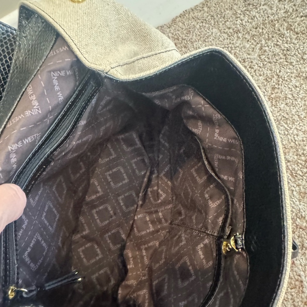 Nine West Black and Tan Backpack - Picture 3 of 4
